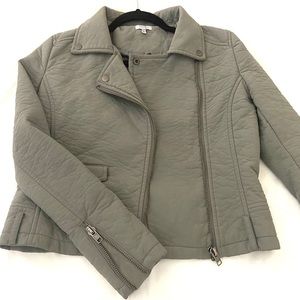 TOBI Faux Leather Gray Jacket Size XS